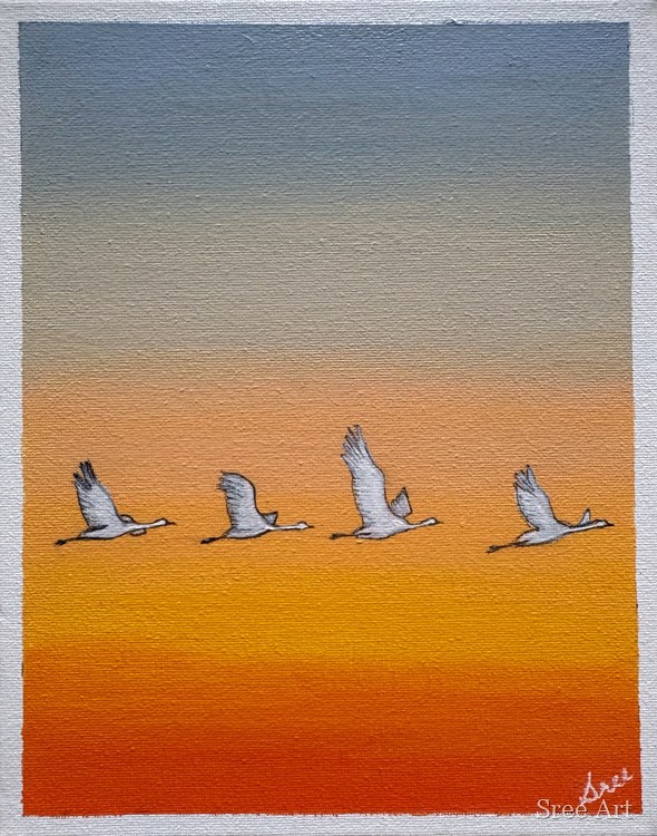 Flight at Dusk