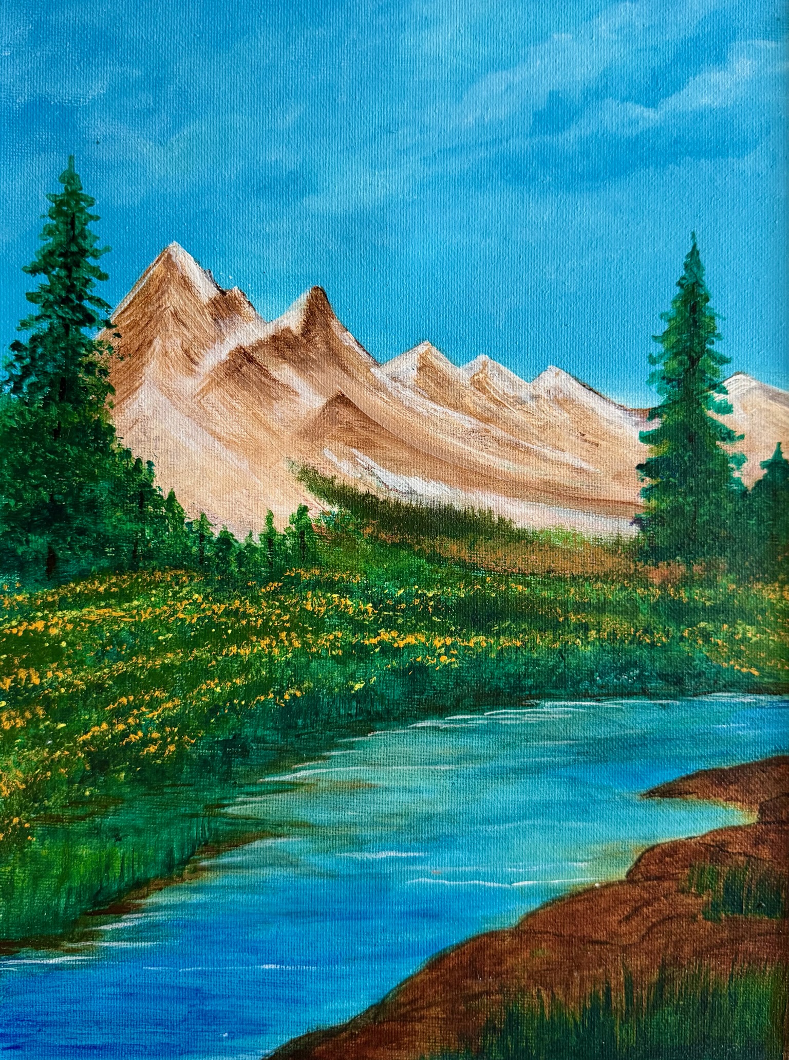 Wild Flowers by the River