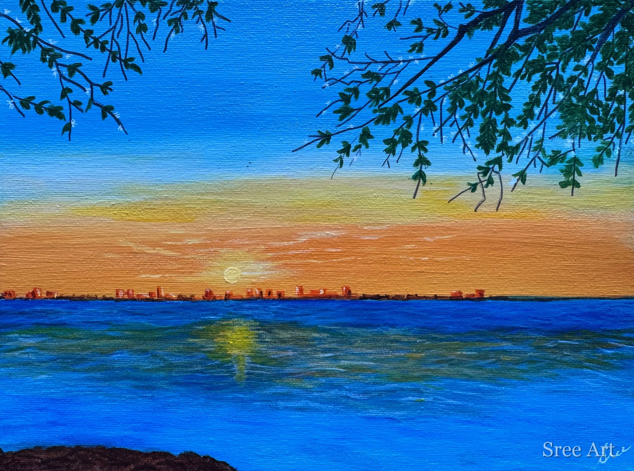 Whispers at Dusk in canvas only